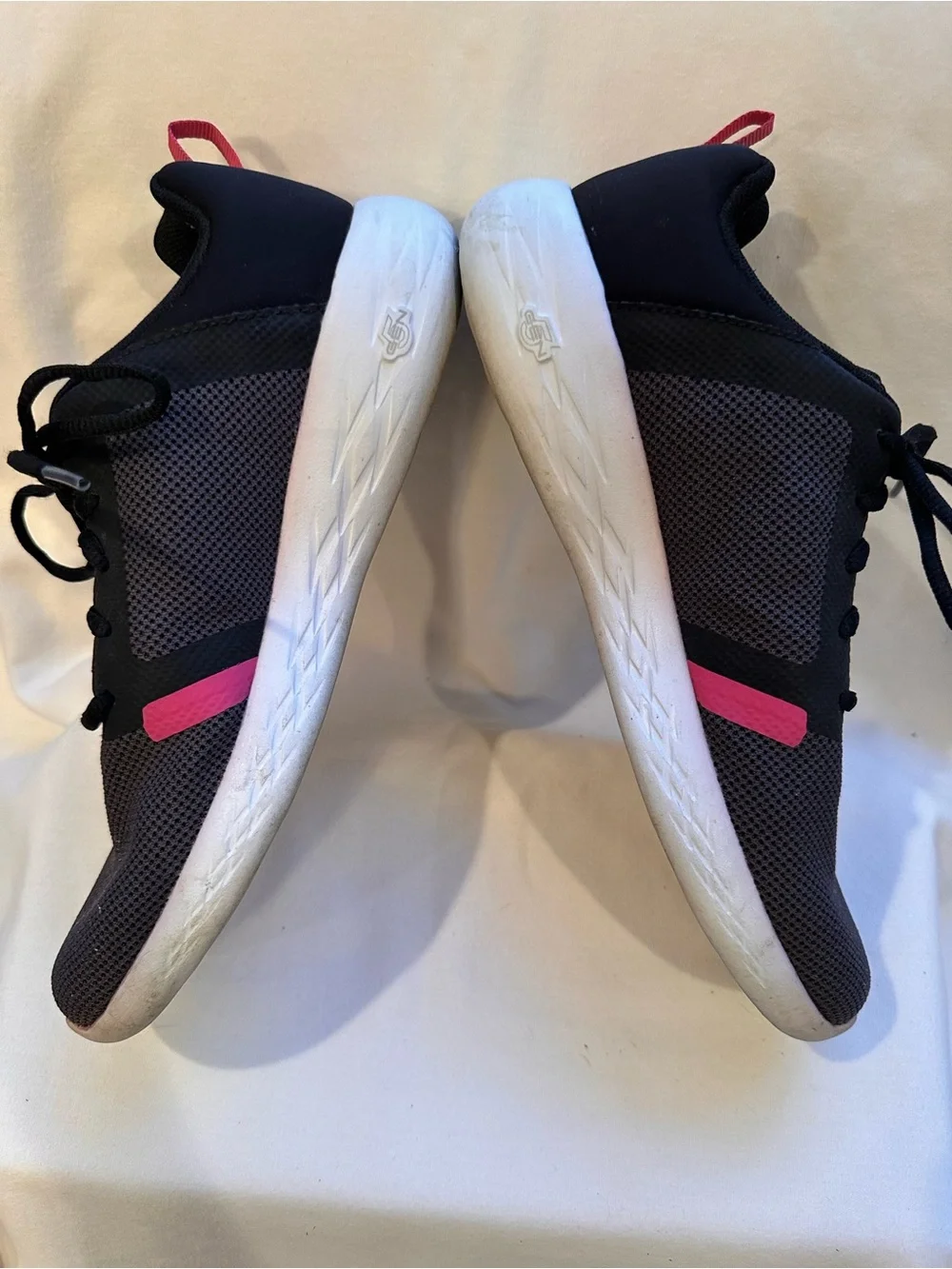 Skechers Women's Athletic Sneakers in Gray with Pink Accents